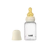 BIBS cumisüveg natúr kaucsuk cumifejjel - Krémfehér 150 ml