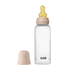 BIBS cumisüveg natúr kaucsuk cumifejjel - Púderrózsaszín 270 ml