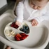 BabyOno tapadókorongos szilikon tányér - bézs